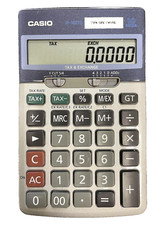 CASIO jf-100te 10 Digit Desk Standard Function Calculator With Tax Calculations