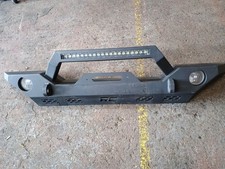 JEEP WRANGLER 3 JK HEAVY DUTY FRONT BUMPER WITH FOG LIGHTS & LED LIGHT BAR 