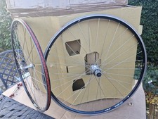 AMBROSIO BALANCE ALLOY RIM BRAKE WHEELSET -  CLINCHERS  -  CAMPAGNOLO FREE HUB .