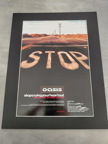 Oasis poster stop crying - stop,