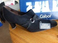 Gabor Black Suede Shoes UK 5.5 Elegant Smart Fashion Shoes ~ PLEASE SEE PHOTOS