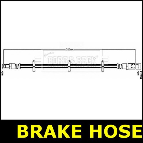 Brake hose rear fits - fits, iveco