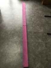 Gymnastics beam folding faux suede 2.1m long 9.5 cm wide