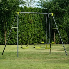 Apatou Metal Swing Set with 3