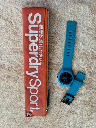Superdry sport blue watch with - sport,
