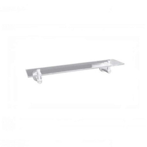New glass shower - shelf, soap