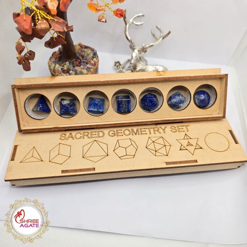 Lapis lazuli geometric crystal - lapis,