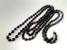 Vintage French Jet Bead Rope