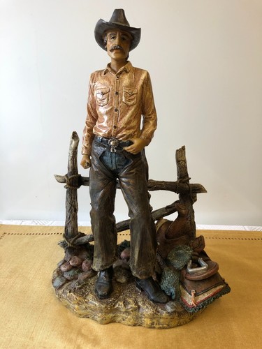 Resin figurine cowboy - resin,