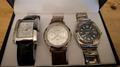 Set citron quartz - citron, watch