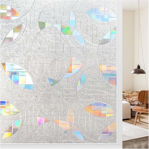 Window privacy film stained - 3d,