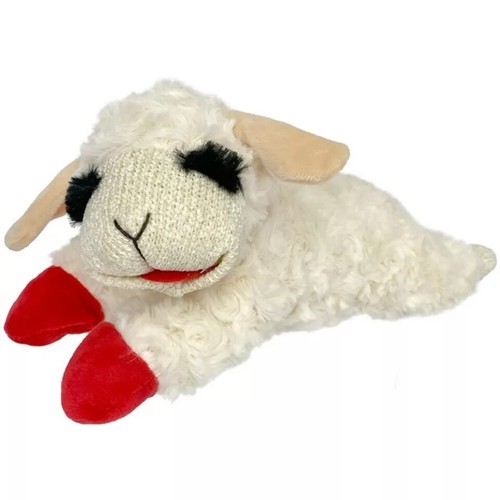 Lamb chop dog toy soft - chop,