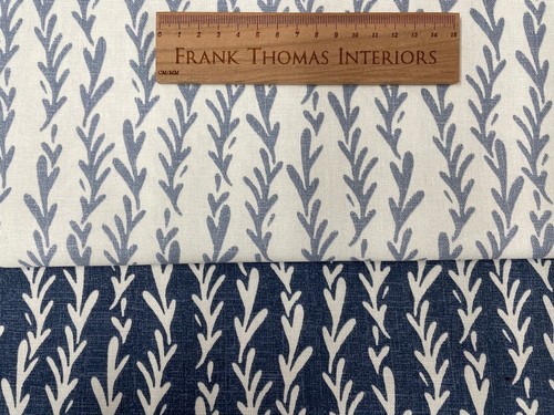 Seaweed cotton fabric blue - fabric,