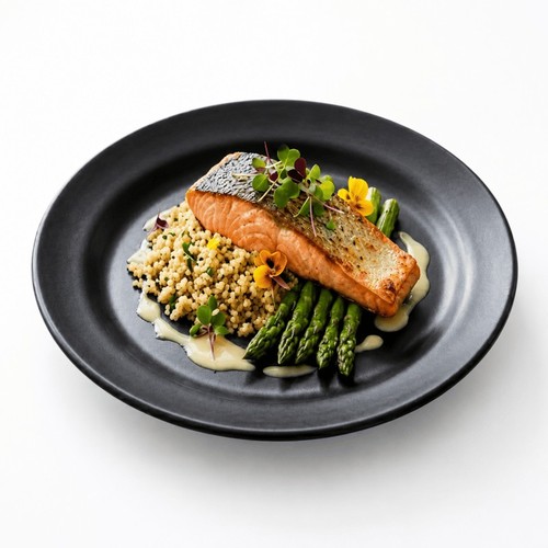 28cm round black - round, melamine