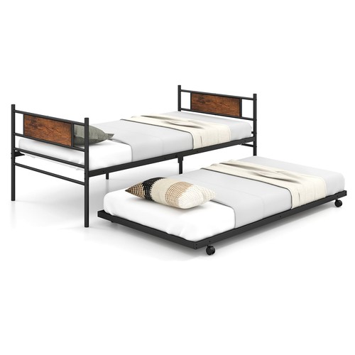 Metal daybed with pull out - metal, pull-out