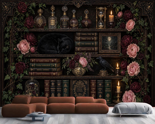 Gothic apothecary book shelf - gothic,