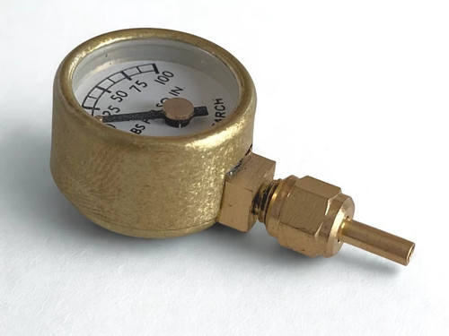 Live steam pressure gauge - live, 3/4"