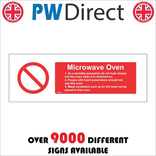 Sign microwave oven - sign, safety