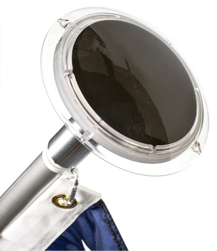 Solar flag pole - flag, light