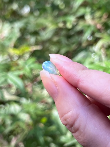 Opal precious white rainbow - opal,