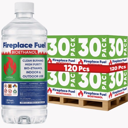 Fireplace fuel bioethanol l - fireplace,