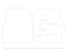 Toyota MR2 Mark 3 (2000 On) Tailored Car Floor Mats RUBBER HEAVY