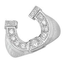 Gents Horseshoe Ring Solid