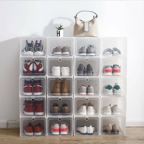 Plastic shoe storage boxes - shoe,