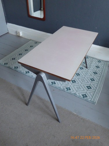 Vintage school desk - desk, table