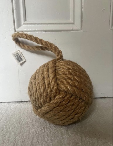Nautical rope doorstop - nautical,