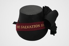 Vintage Salvation Army Straw Bonnet