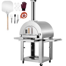 Outdoor pizza oven with - pizza,