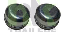 x 2 50mm Hub Caps, Plain