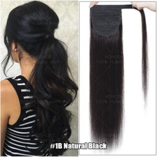 Hair wrap around ponytail clip - hair,
