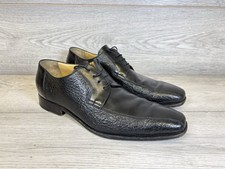 Stemar Black Textured Leather