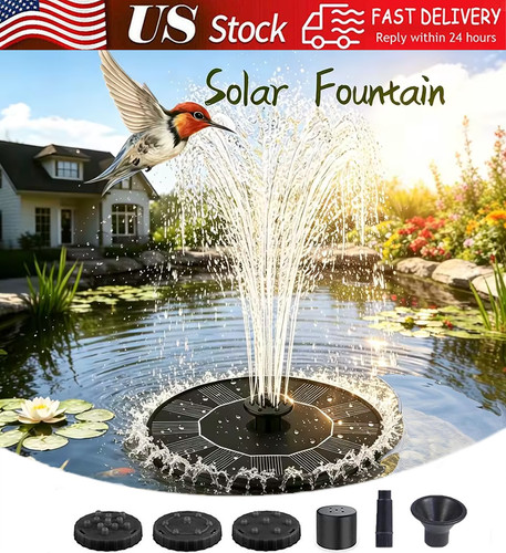 Solar power bird bath - solar,