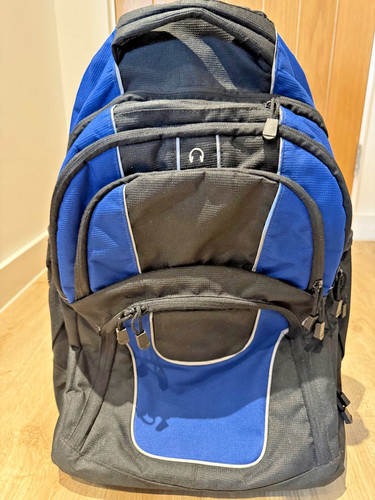 Blue black wheeled - &, trolley