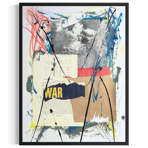 Original mixed media abstract - mixed,