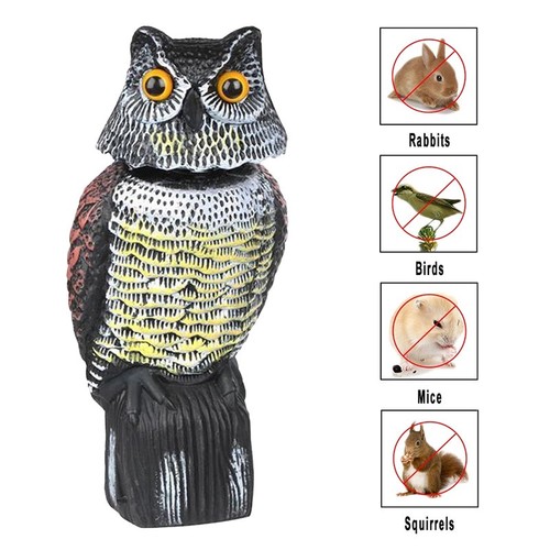 Large realistic owl decoy - realistic,