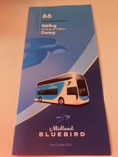 Midland Bluebird 66 Stirling - Denny Bus Timetable with route map
