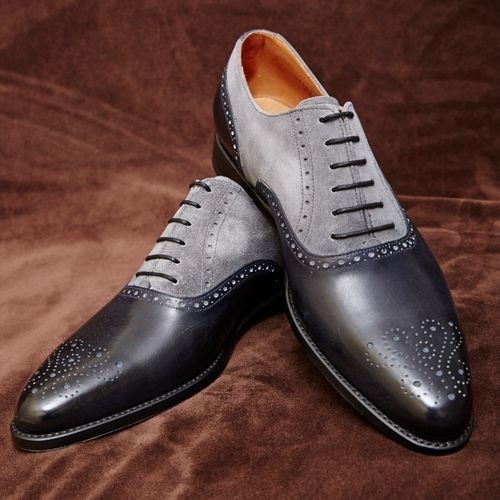 Handmade men dress leather