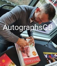 Hand Signed Ryan Giggs Manchester United Testimonial Programme EXACT PHOTO PROOF