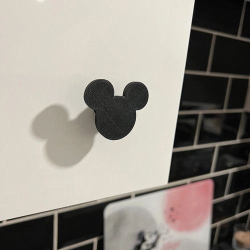 Mickey inspired cabinet knob - mickey,