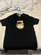 corteiz black marmite tshirt - small