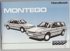Austin Montego 1.3 & 1.6 Base L HL Saloon Estate Original Owner's Handbook 1987