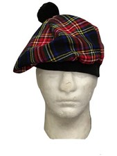 Black stewart Tartan shanter
