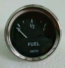 Smiths fuel gauge black chrome