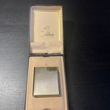 Rare Vintage Colibri Push Lighter Gold Plated Piezo Molectric Quantum working.