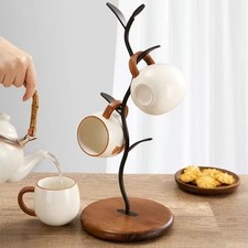 4 Cups Tree Mug Rack Stand