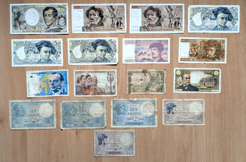 France banknote job lot 17 - banknote, x